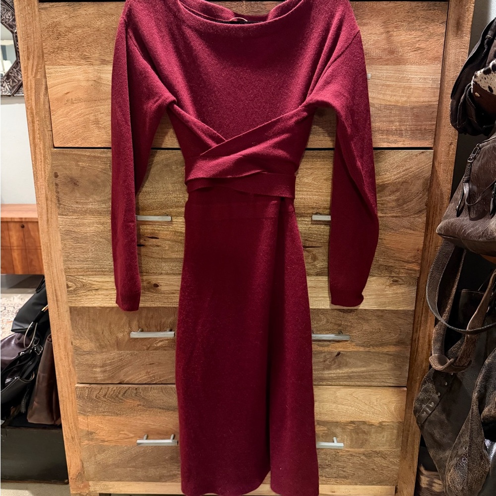 Altuzarra Deep Red Long Sleeve Dress